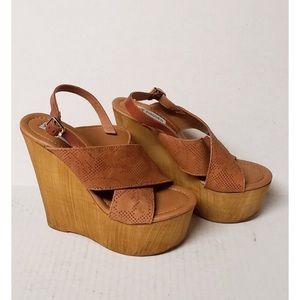 Steve Madden leather Beneita Wedge Heels